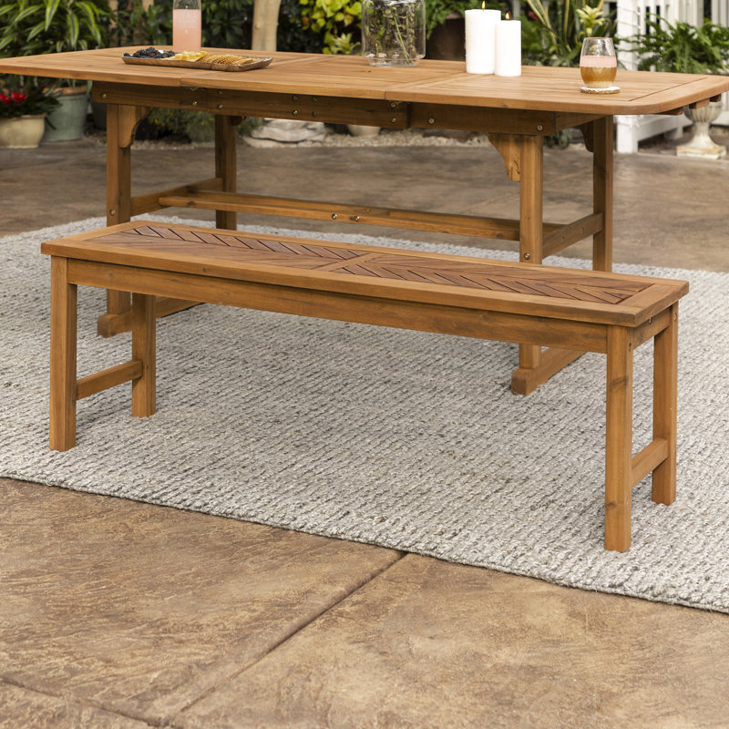 Breakwater Bay Skylar Wooden Picnic Bench Reviews Wayfair