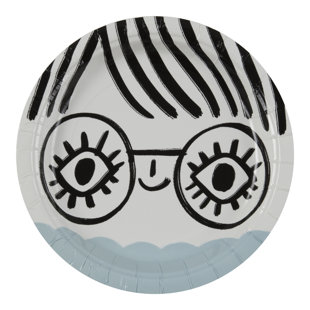 Bright Eyes Paper Plate (Set Of 8) by Plum and Punch Savings