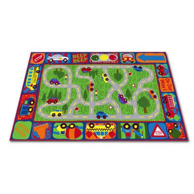 Driving Road Area Rug Kid Carpet