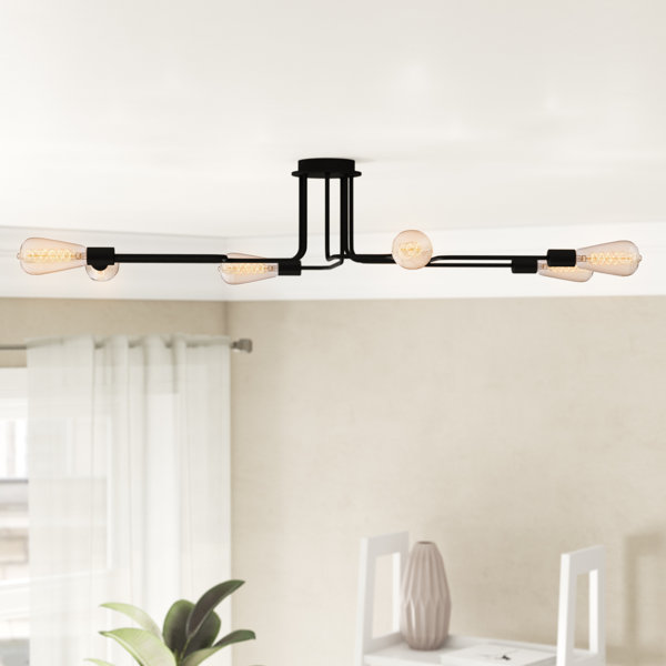 Scroll 6 Light Semi Flush Wayfair Co Uk