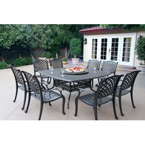 Lincolnville 10 Piece Dining Set with Cushion