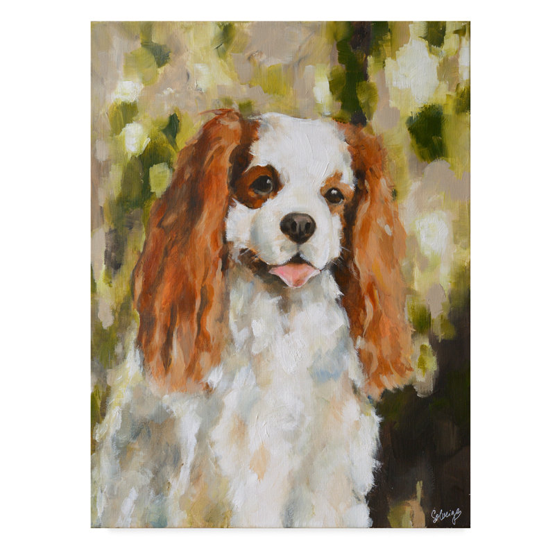 Winston Porter Cavalier King Charles Abstract Acrylic Painting