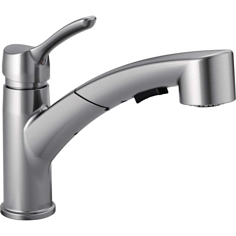 4140 Dst Ar Dst Delta Collins Single Handle Pull Out Kitchen Faucet With Diamond Seal Technology Reviews Wayfair