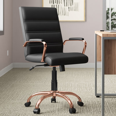 Whitney Ergonomic Upholstered Mid-Back Swivel Office Chair