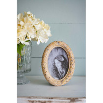 Crate And Barrel Photo Frame Ornament Oval New 