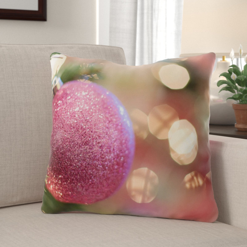 The Holiday Aisle Bellaire Christmas Ornament Indoor Outdoor Canvas Throw Pillow Wayfair