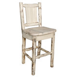 Peabody Solid Wood 24 Bar Stool by Loon Peak®