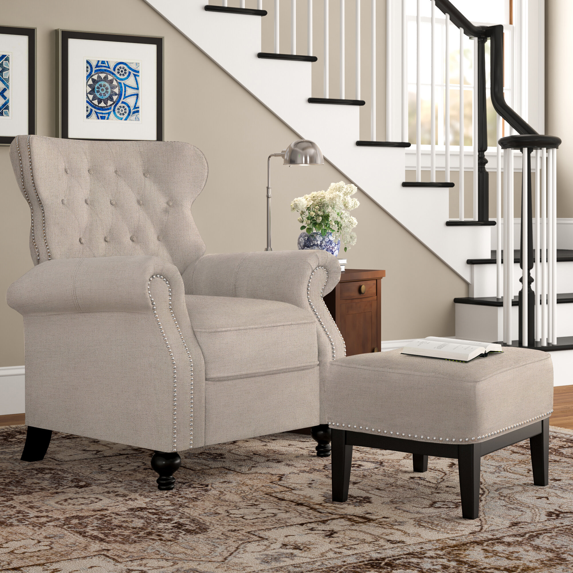 Alcott Hill® Lothrop Upholstered Recliner & Reviews | Wayfair