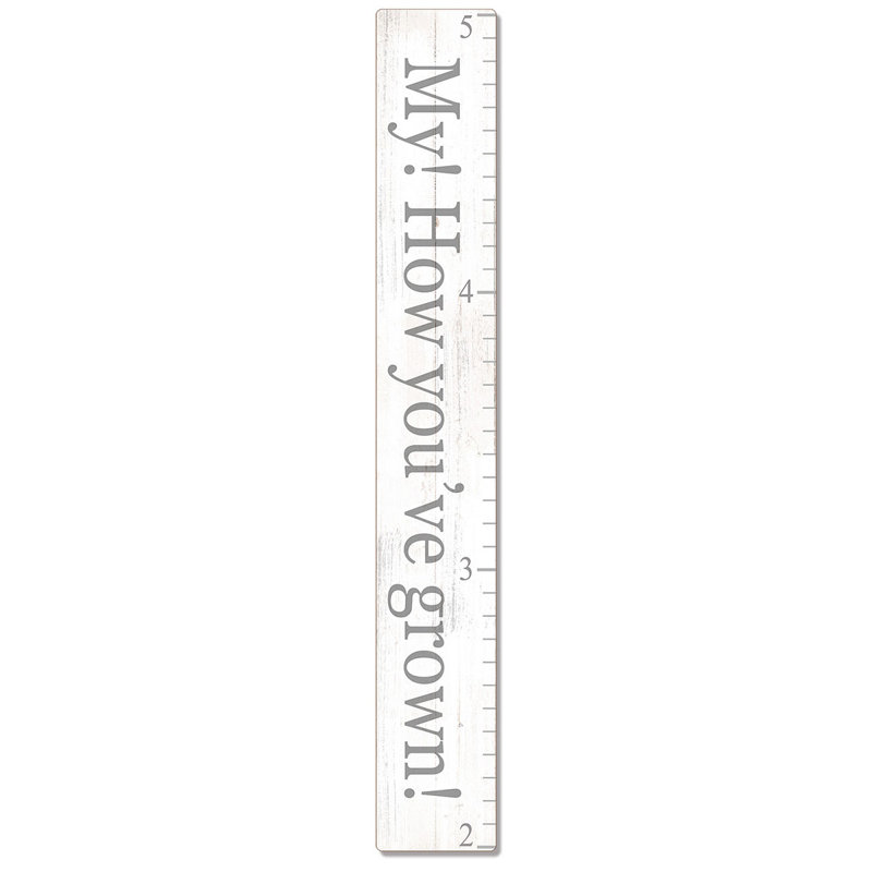 Harriet Bee Constant You Ve Grown Wood Decorative Growth Chart Reviews Wayfair