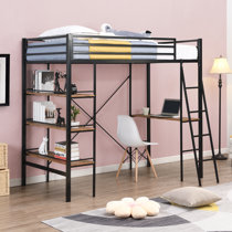 Twin Loft Beds With Desks Wayfair