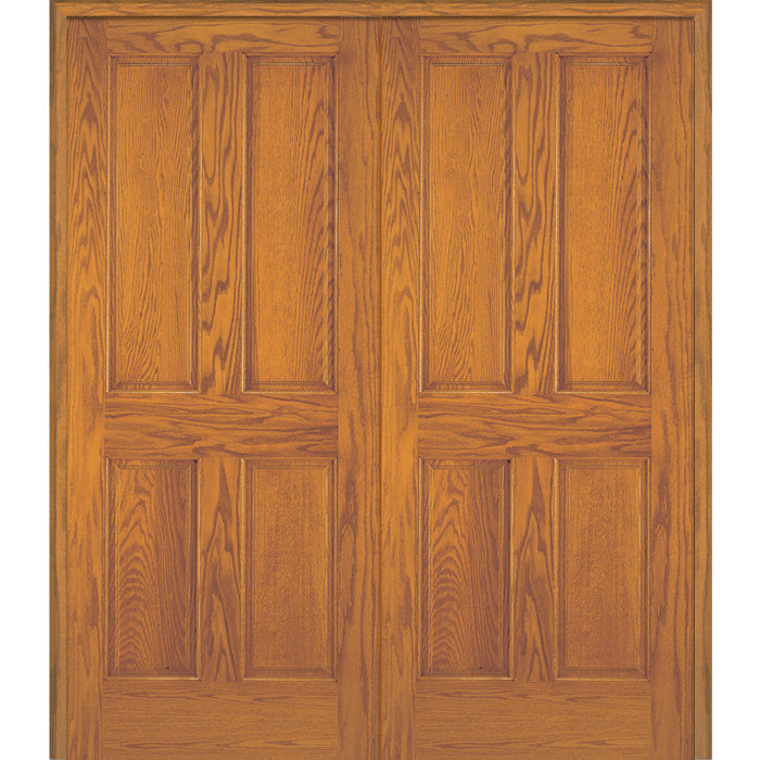 Paneled Solid Manufactured Wood Unfinished Stile And Rail Standard Door