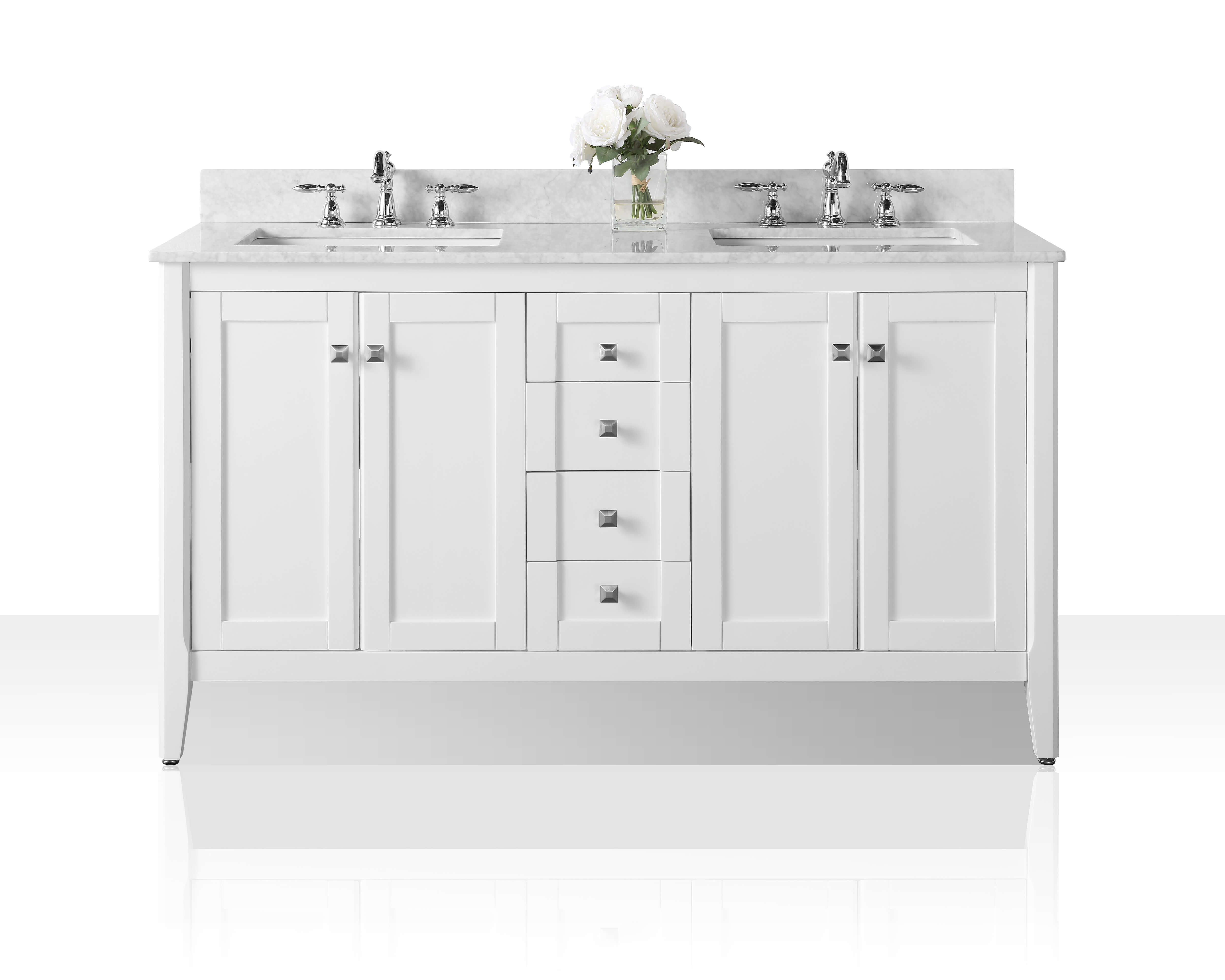 Ancerre Designs Shelton 60" Double Bathroom Vanity Set & Reviews Wayfair