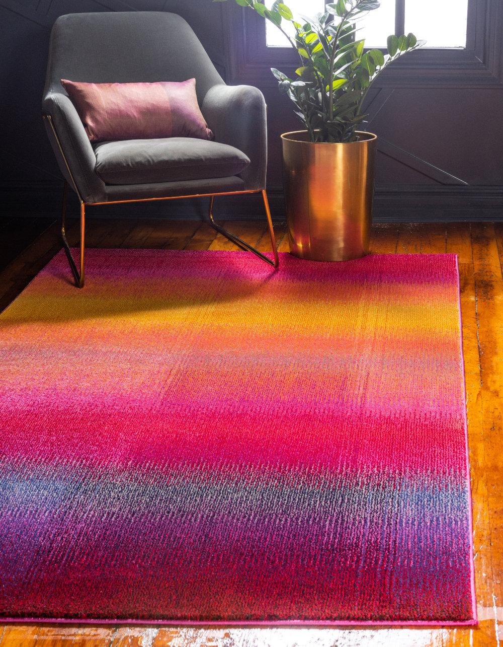 Langley Street Eddins Machine Woven / Power Loomed Performance Pink ...