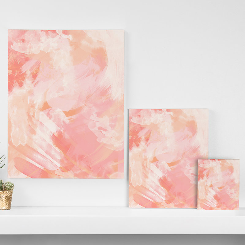 Charlton Home Flamingo Watercolor Painting Print On Canvas Wayfair