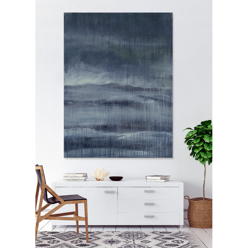 Between Light And Shadow Indigo Acrylic Painting Print Buy