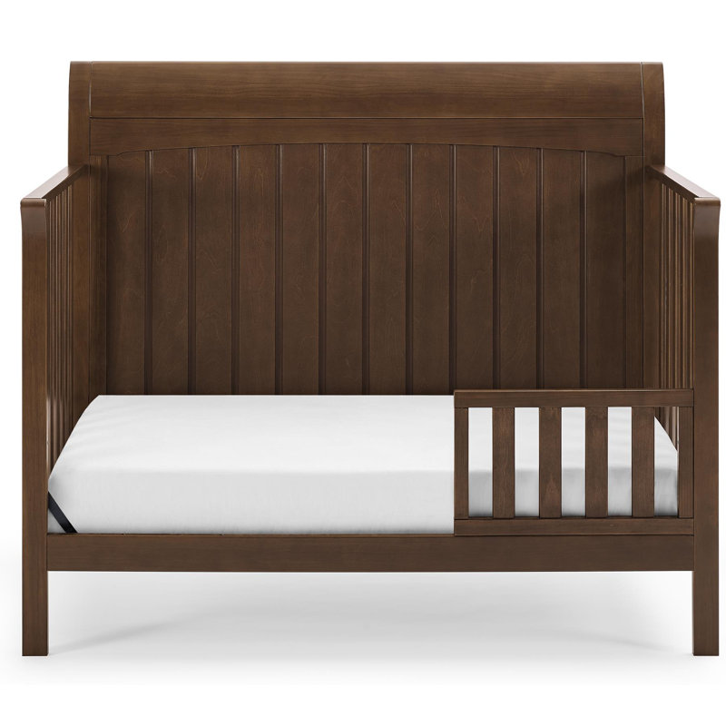 brown toddler bed