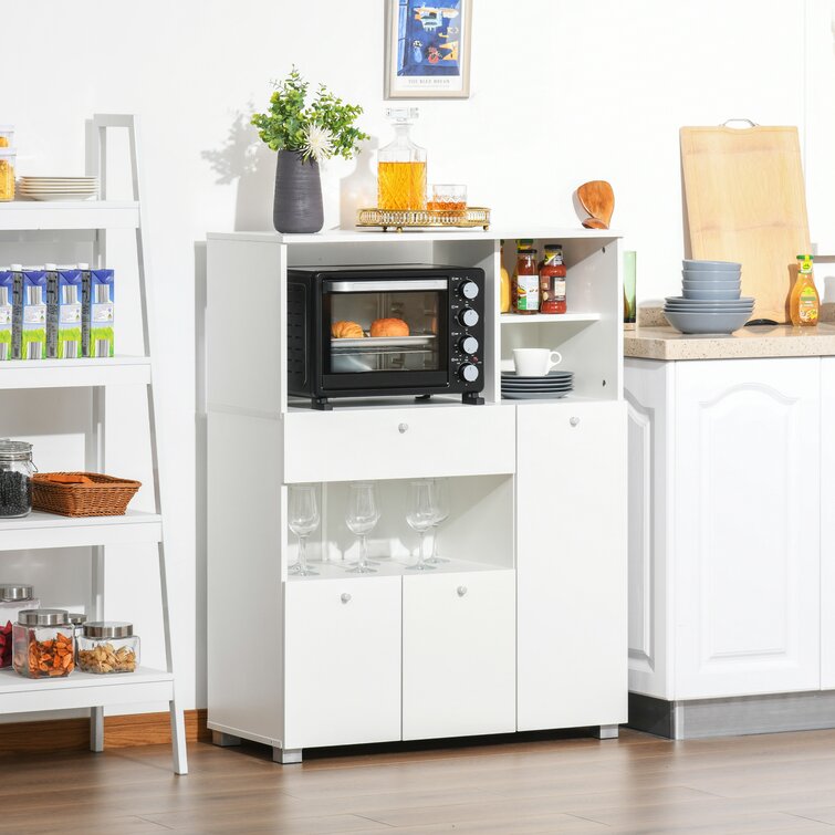 Latitude Run® Compact Kitchen Pantry Buffet Server Hutch