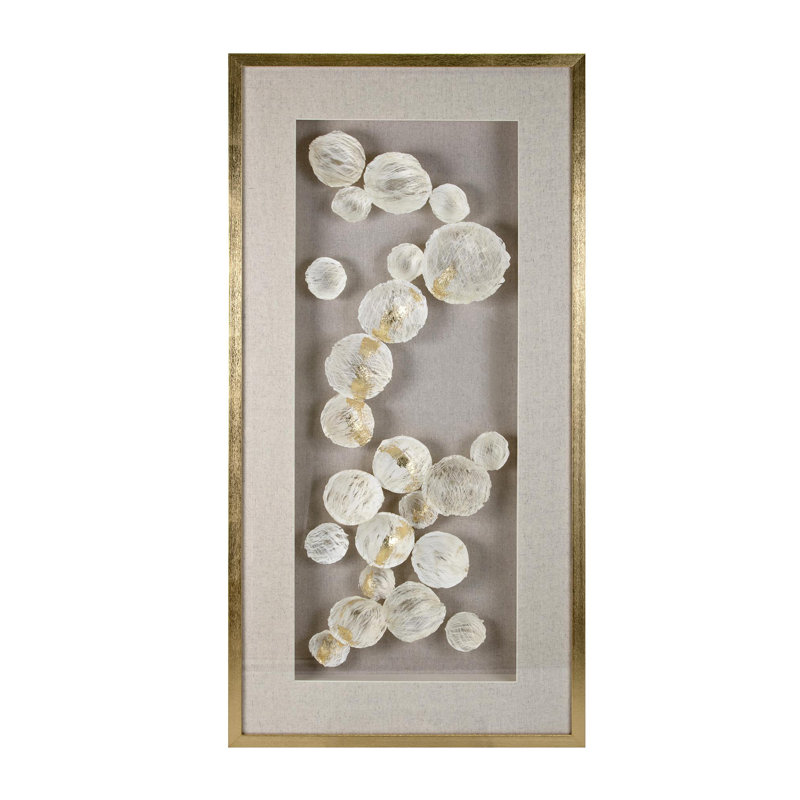 Rosecliff Heights Wood And Glass Framed With Linen Background Wall Decor Wayfair