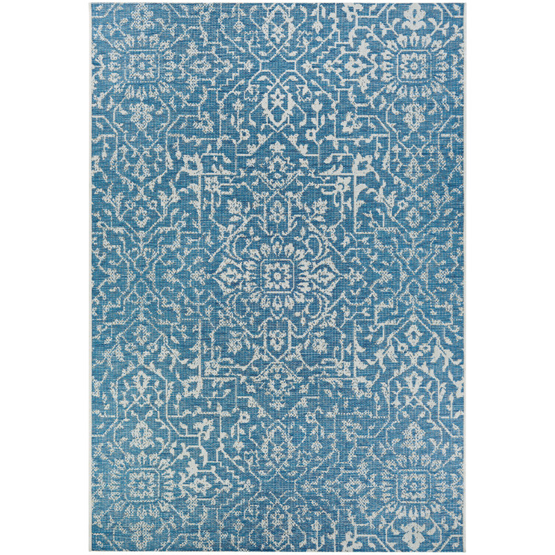 Ophelia Co Kraatz Palmette Ocean Area Rug Reviews Wayfair Kraatz Palmette Ocean Area Rug
