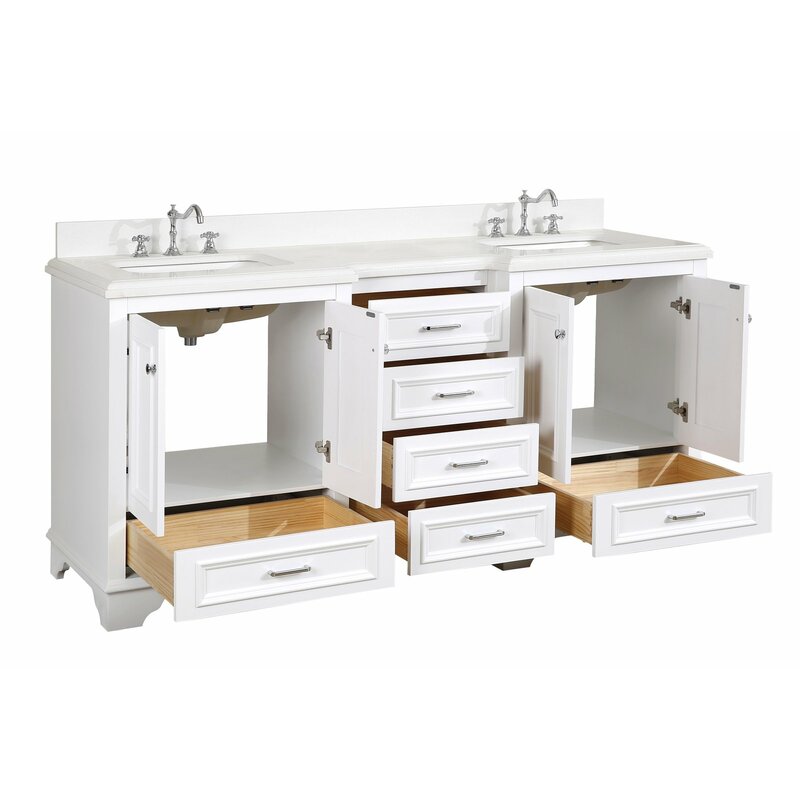 Kbc Nantucket 72 Double Bathroom Vanity Set Reviews Wayfair