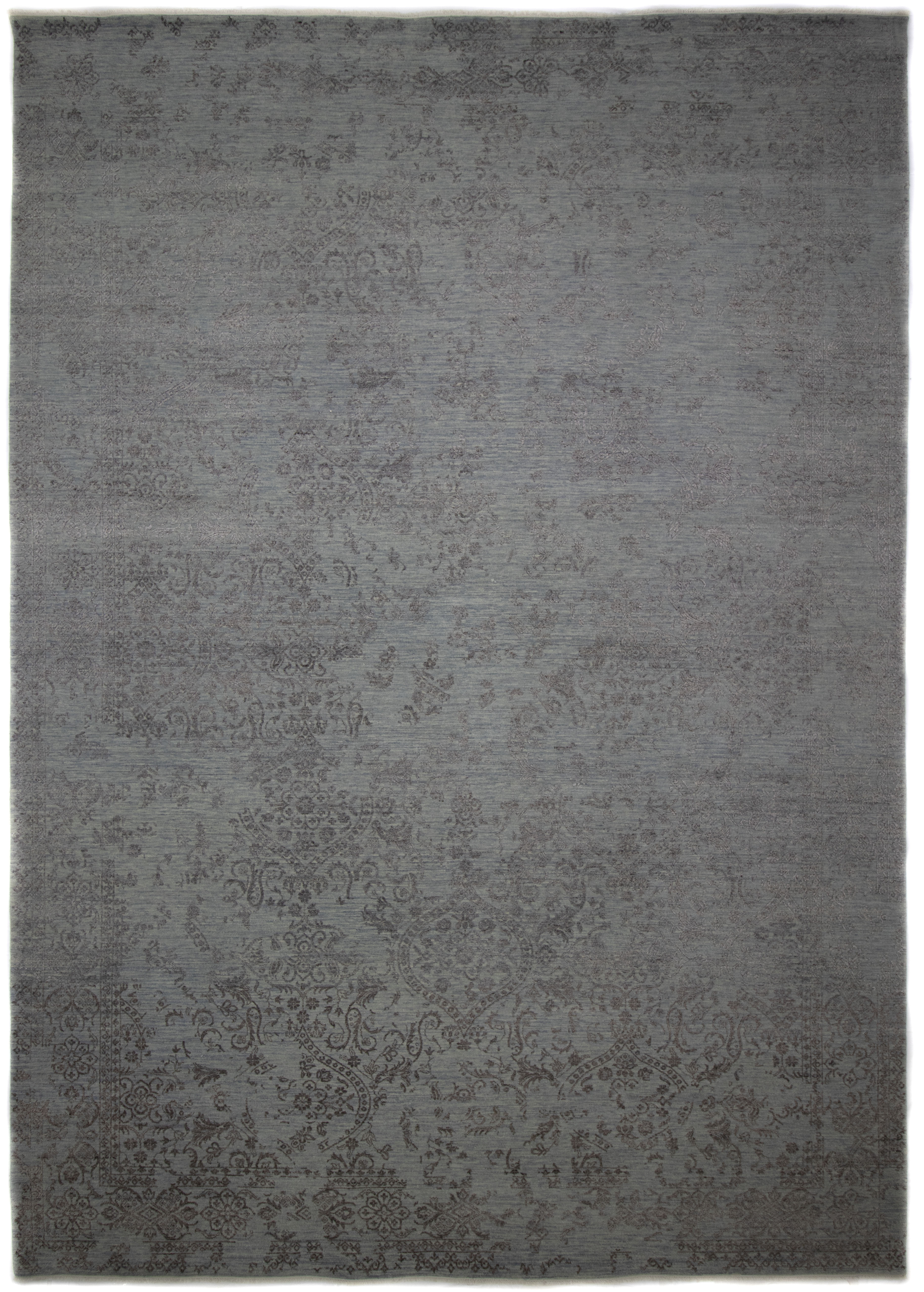 Solo Rugs Vibrance Hand Knotted Area Rug 3 0 x 5 6 Dove