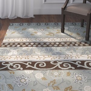 Ginther Grey Area Rug