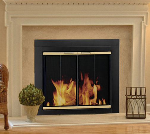 Pleasant Hearth Arrington Bifold Style Steel Fireplace Doors