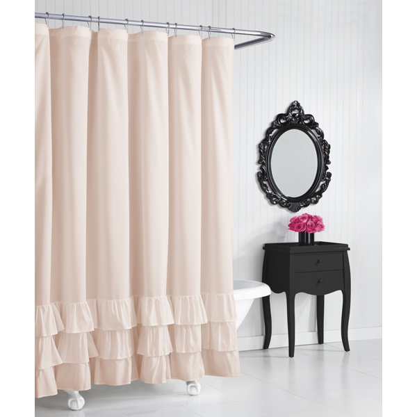 Curtains Drapes Valances Black White Home Flamenco Ruffled