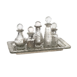 6 Piece Macaire Mini Decorative Bottle Set