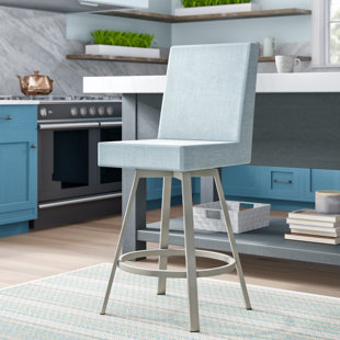Go to store & view more images Evans Swivel Bar Stool by Brayden Studio