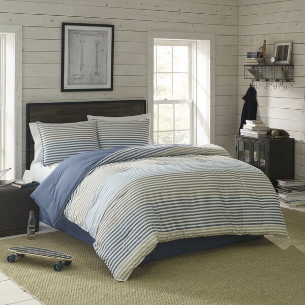 Bedskirt Details about   IZOD Pillow Sham Choose Size Classic Stripe Comforter Set 