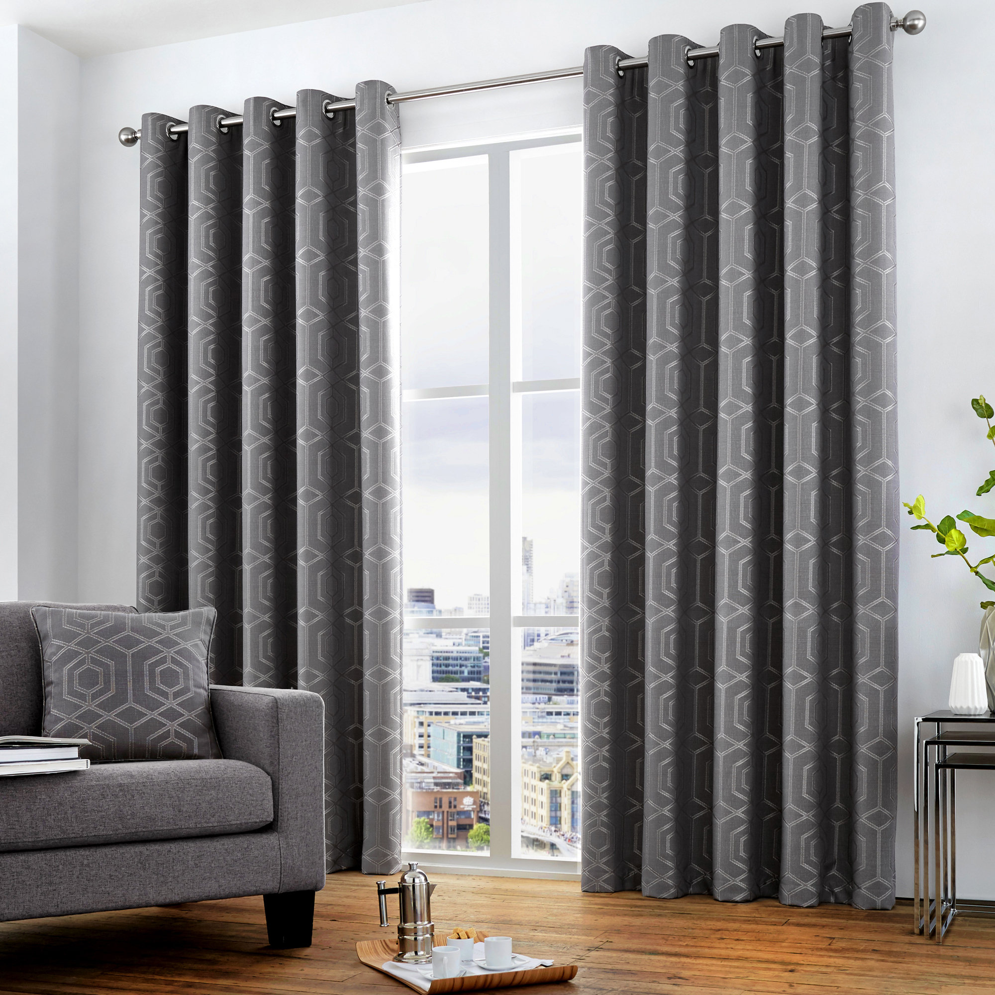 Fairmont Park Eyelet Room Darkening Curtains Reviews Wayfair Co Uk