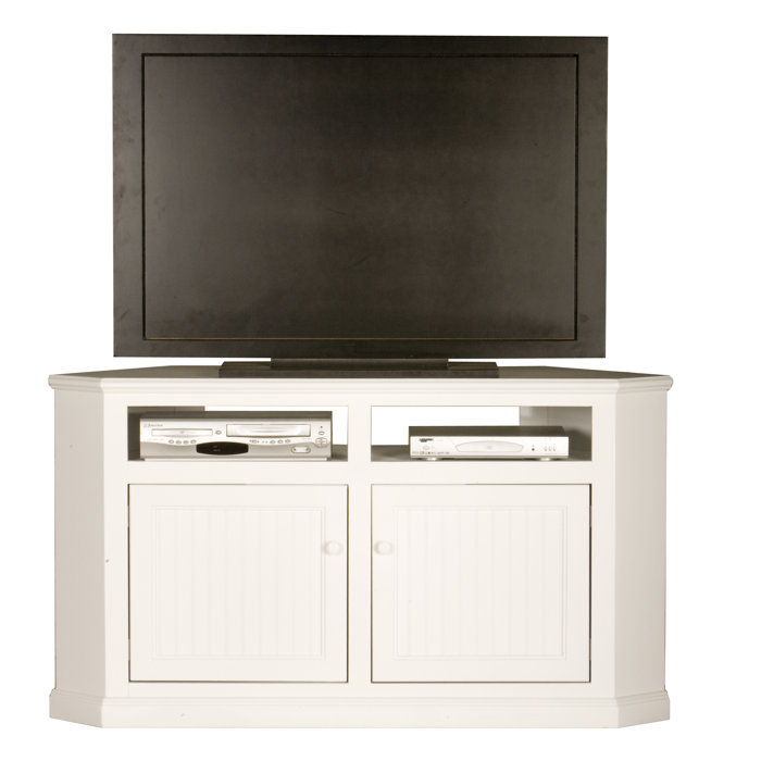 Red Barrel Studio Wentzel Solid Wood Corner Tv Stand For Tvs Up To