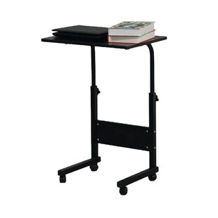 Details about   Adjustable Height Computer Desk Bedside Rolling Laptop Table Cart Mobile Stand 