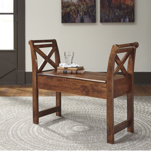 Go to store & view more images Mistana Kylan Wood Storage Bench