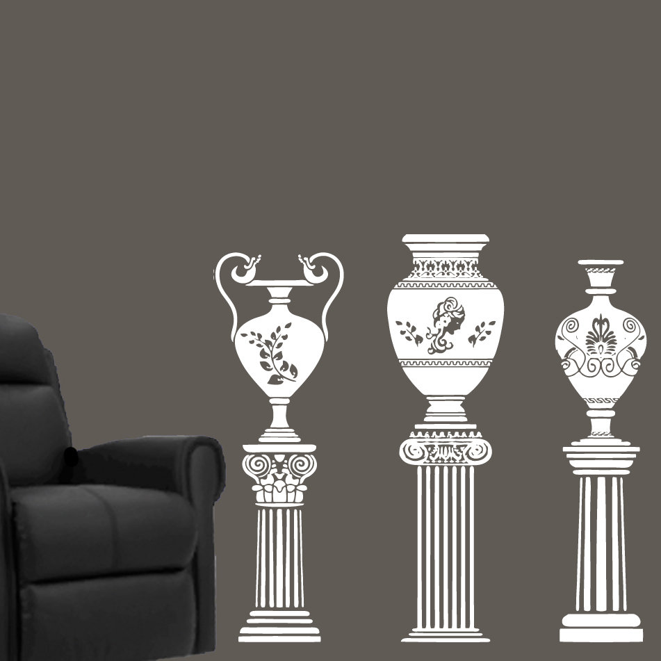 World Menagerie Wandtattoo Antike griechische Vase