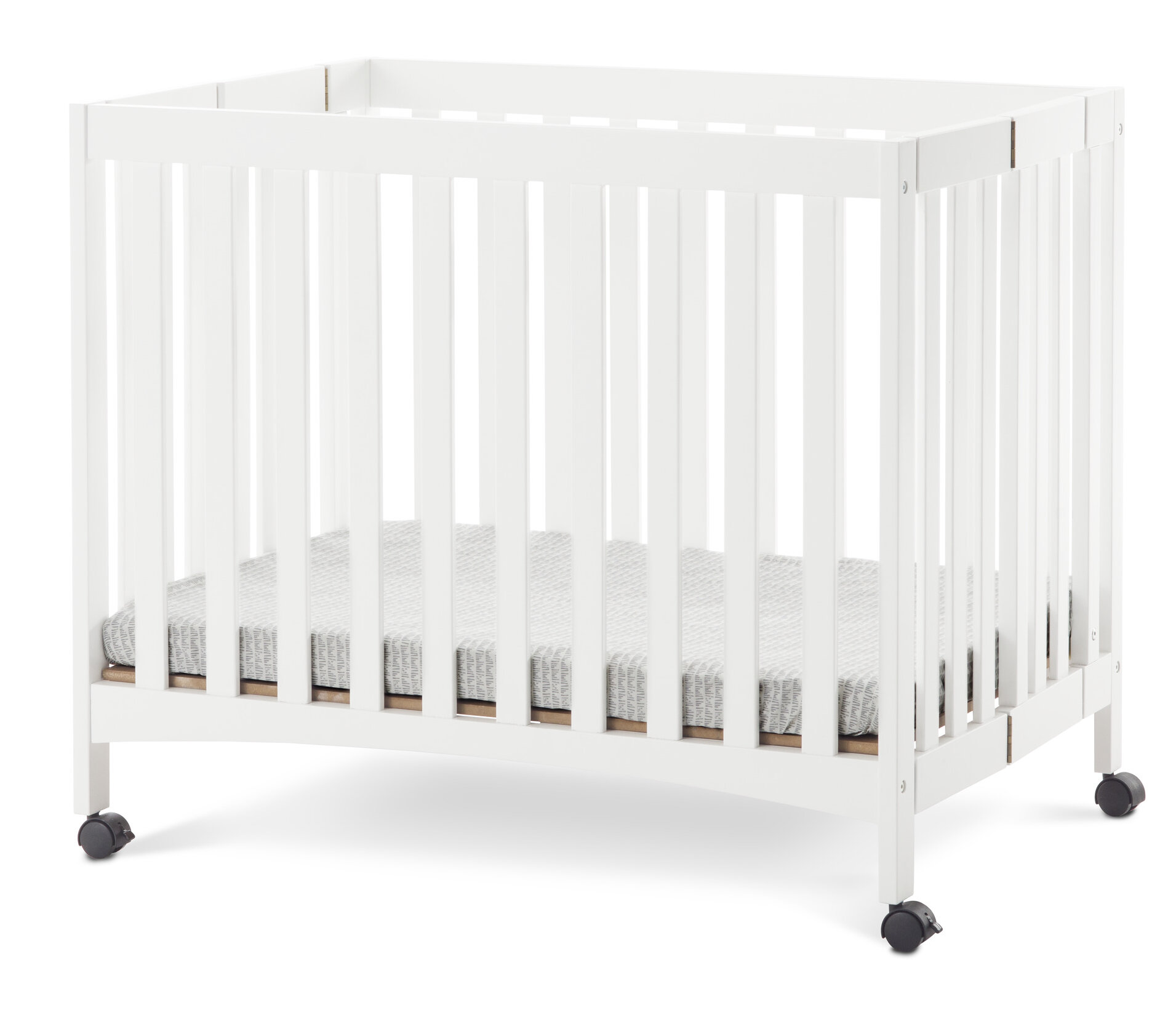 Rosalynn Mini Portable Crib With Mattress Reviews Allmodern