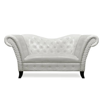 Duralee Furniture Carmel 60 Recessed Arm Loveseat