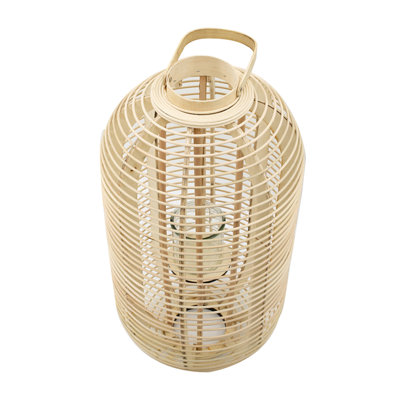 24.8'' H Rattan Floor Lantern