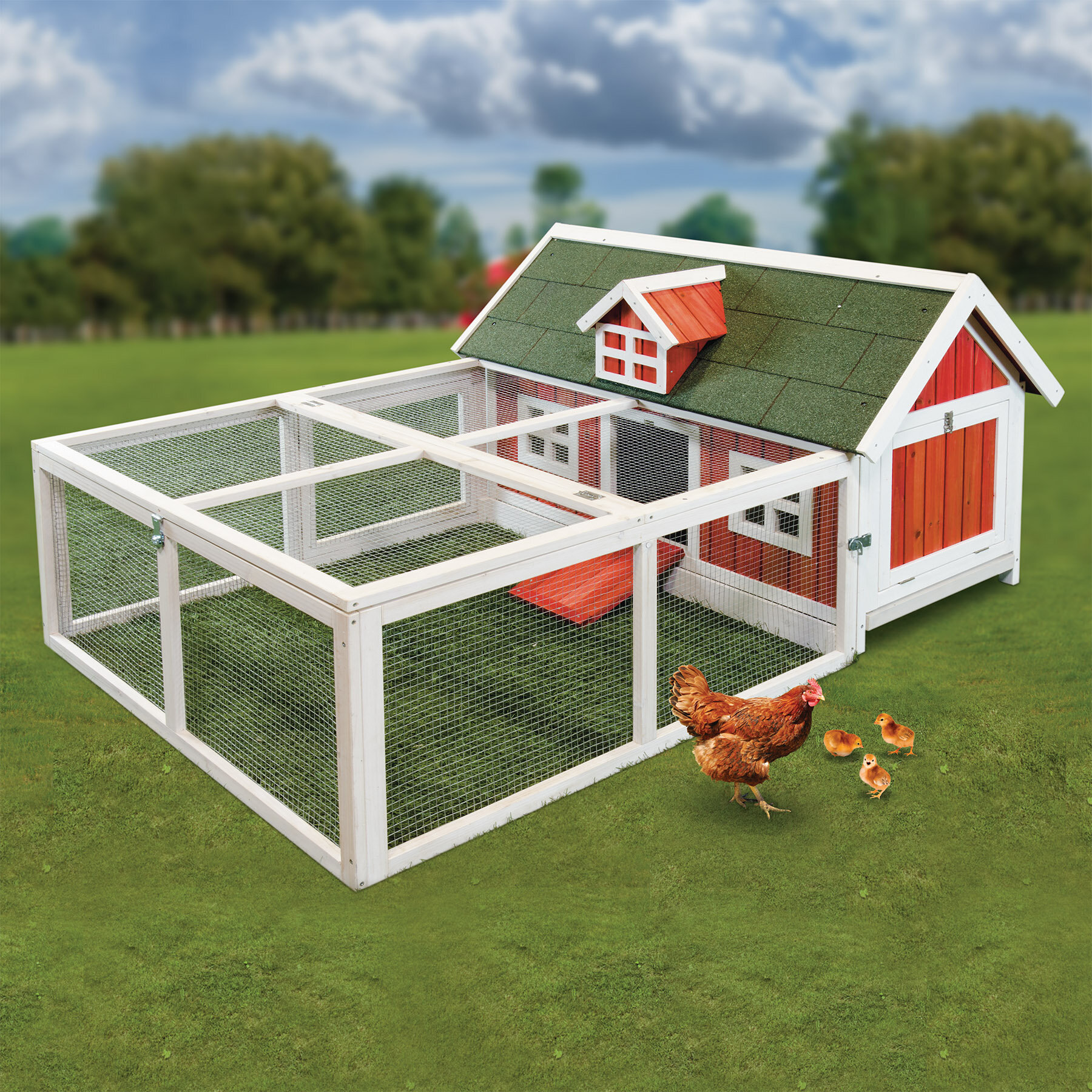 Fisher Price Little People RED CHICKEN HEN COOP BARN FARM NEST Replacement Piece