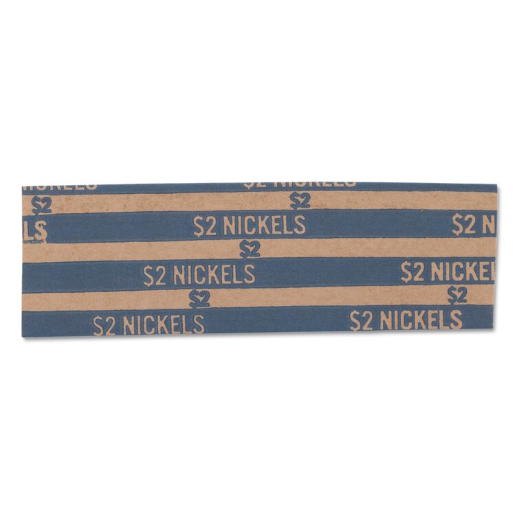 Flat Kraft Paper Nickel Coin Wrappers MMF216020008