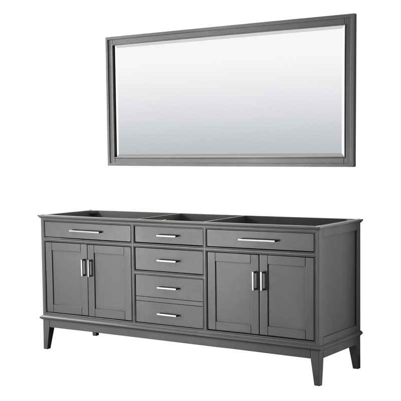Wyndham Collection Margate 80 Inch Double Bathroom Vanity ...