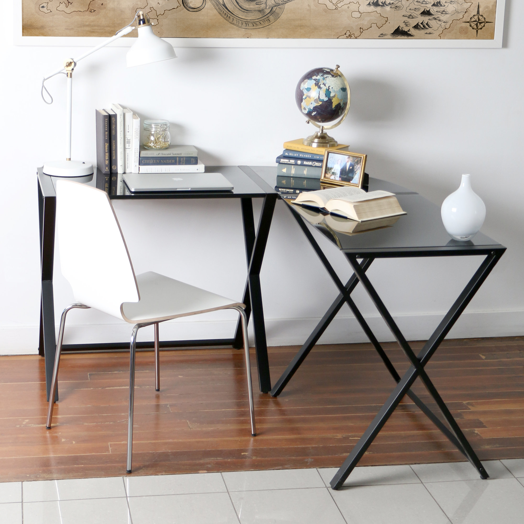 Wrought Studio Ferro Reversible LShape Desk & Reviews Wayfair