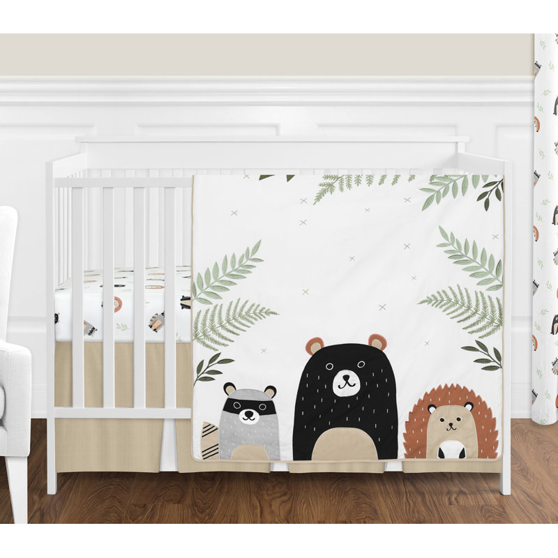 Baby Blankets Home Living Nursery Crib Bedding Set Panda And Bear Adventure Crib Bedding Set 3 Piece Crib Bedding Set One Of A Kind Baby Bedding Set Crib Sheet