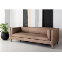 one cushion leather sofa