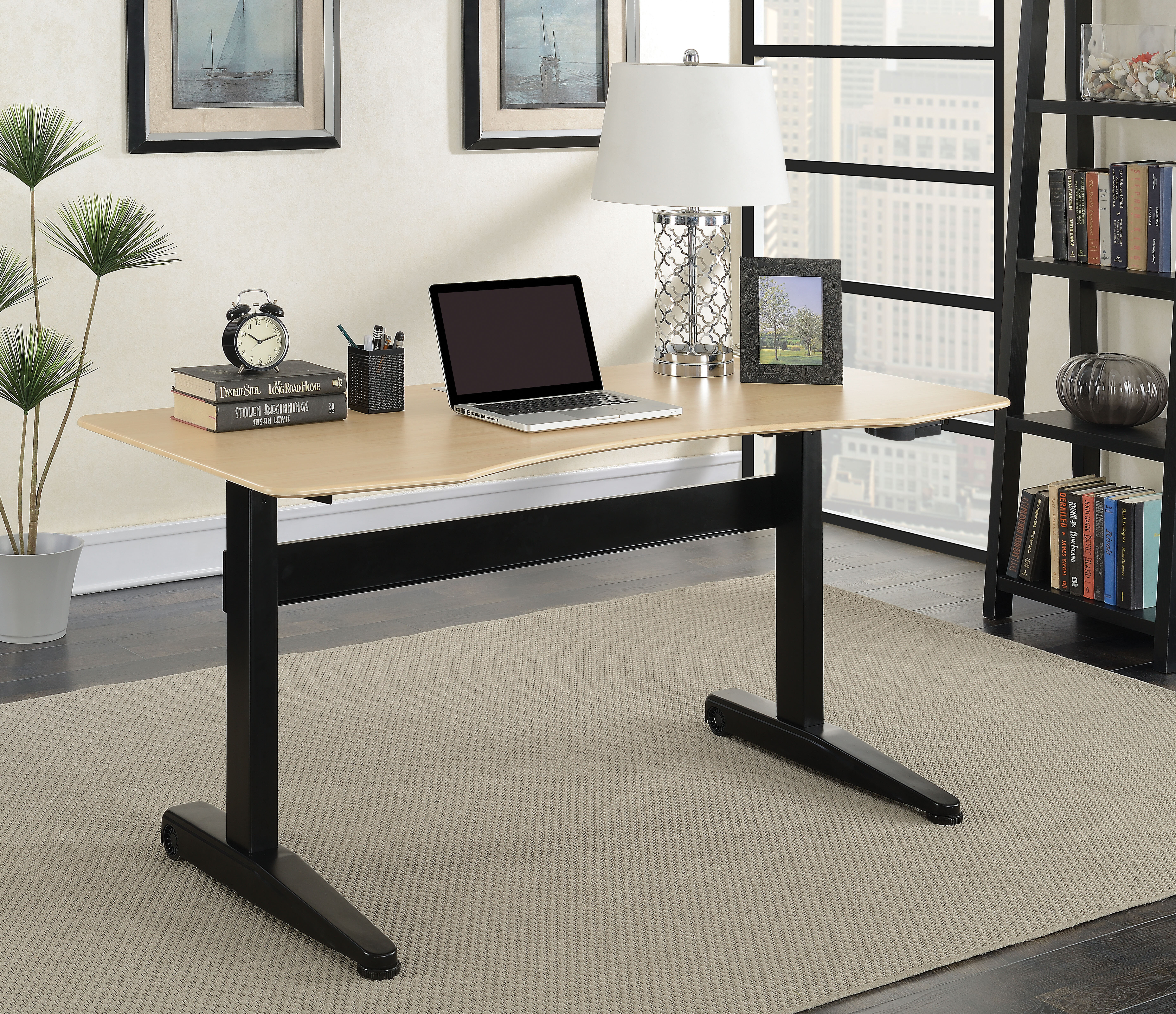 Symple Stuff Height Adjustable Standing Desk Wayfair