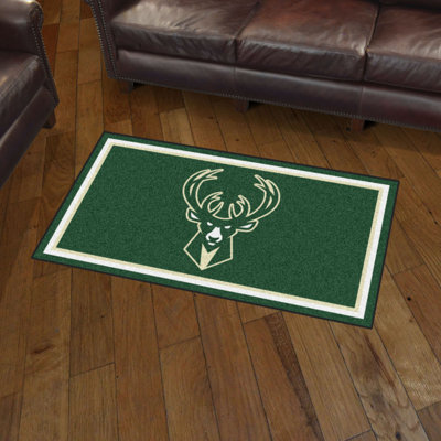 NBA Tufted Rug FANMATS NBA Team Milwaukee Bucks