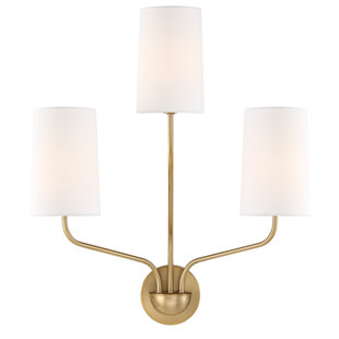 Best Needham 3-Light Armed Sconce By George Oliver Wall Lights Needham 3-Light Armed Sconce By George Oliver Wall Lights