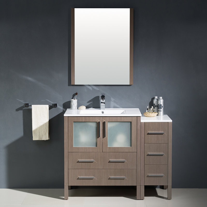 Fresca Torino 42 Single Bathroom Vanity Set With Mirror Reviews Wayfair