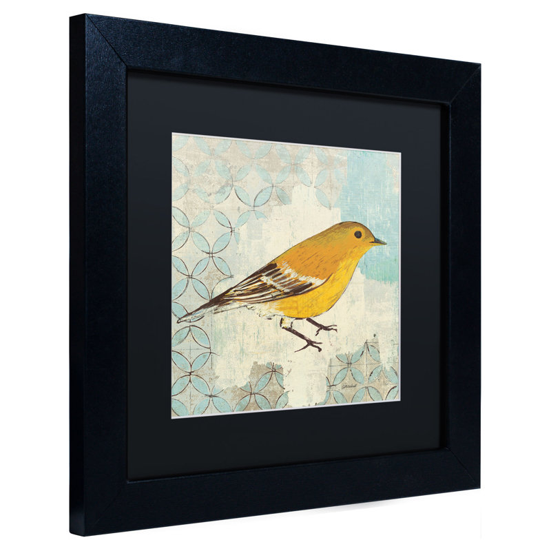 Trademark Art Pine Warbler By Kathrine Lovell Framed Painting